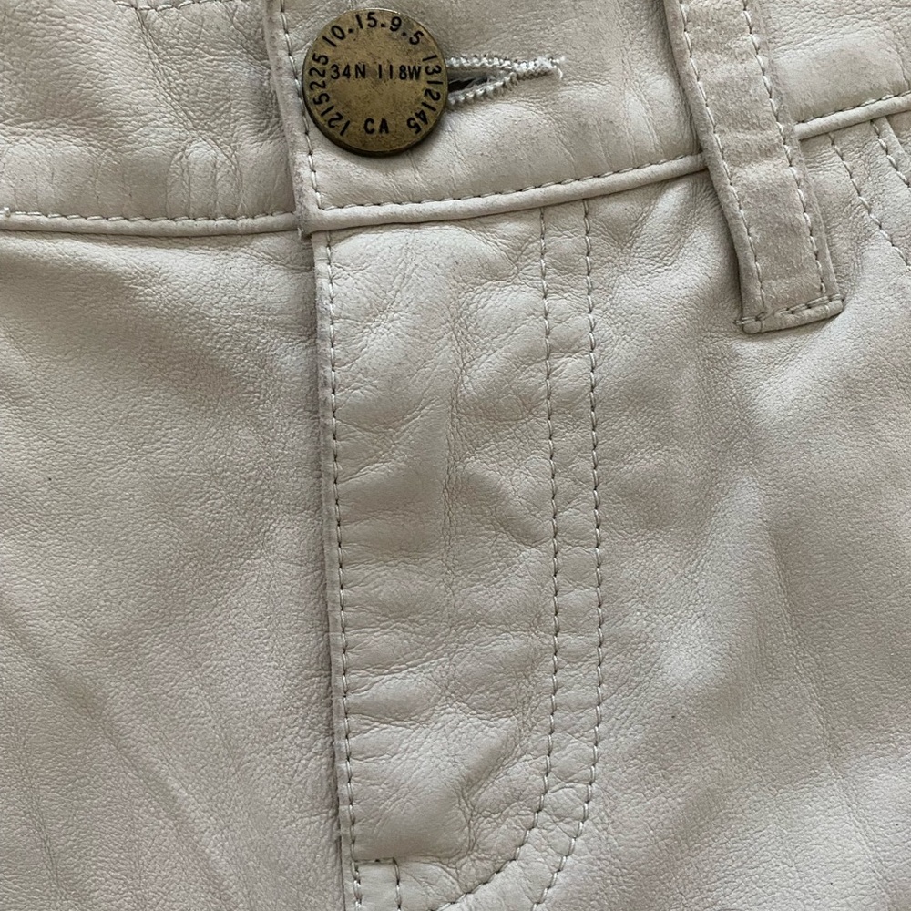 Current/Elliot Goat Leather Boyfriend Short - Picture 6 of 16